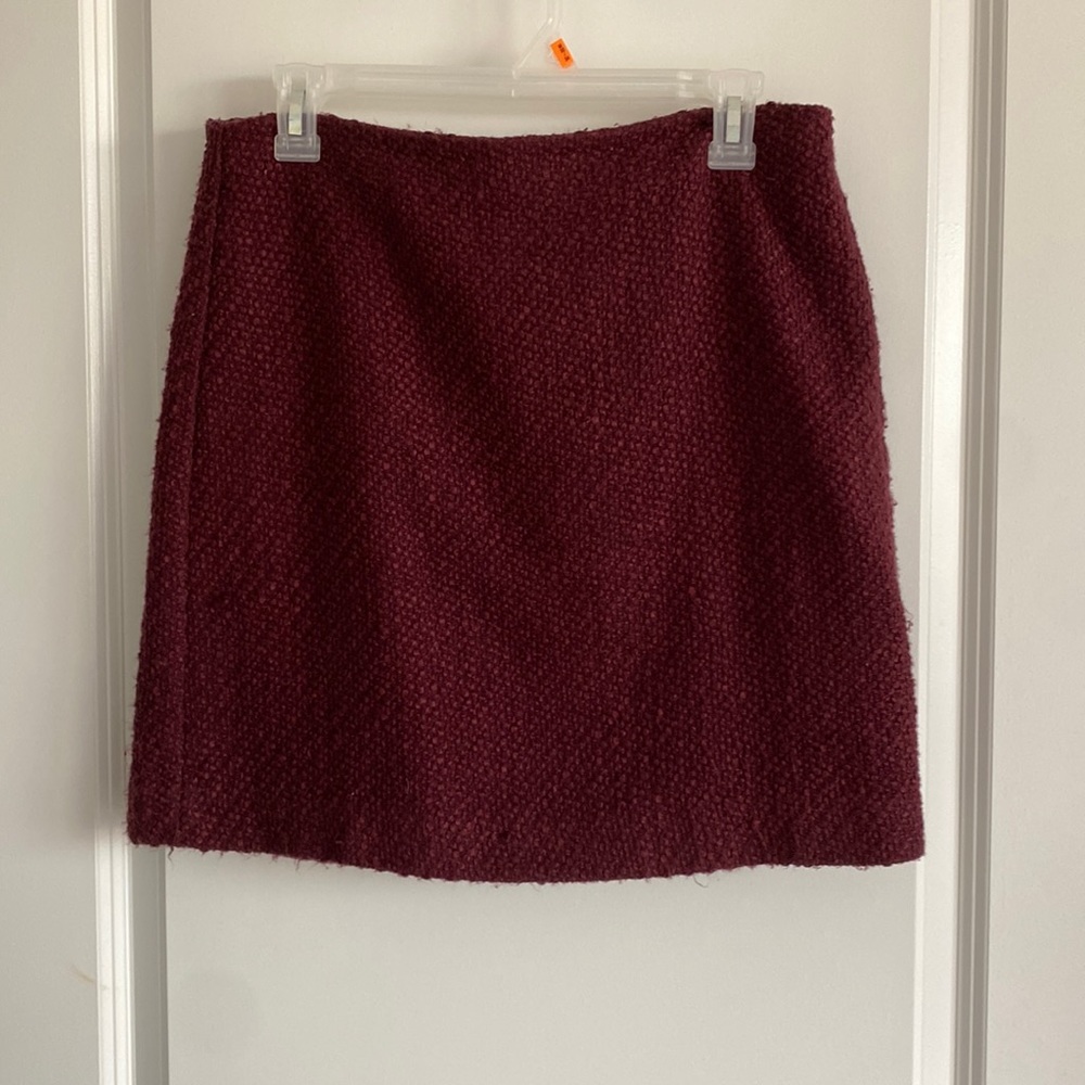 Burgundy skirt